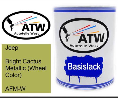 Jeep, Bright Cactus Metallic (Wheel Color), AFM-W: 1L Lackdose, von ATW Autoteile West.